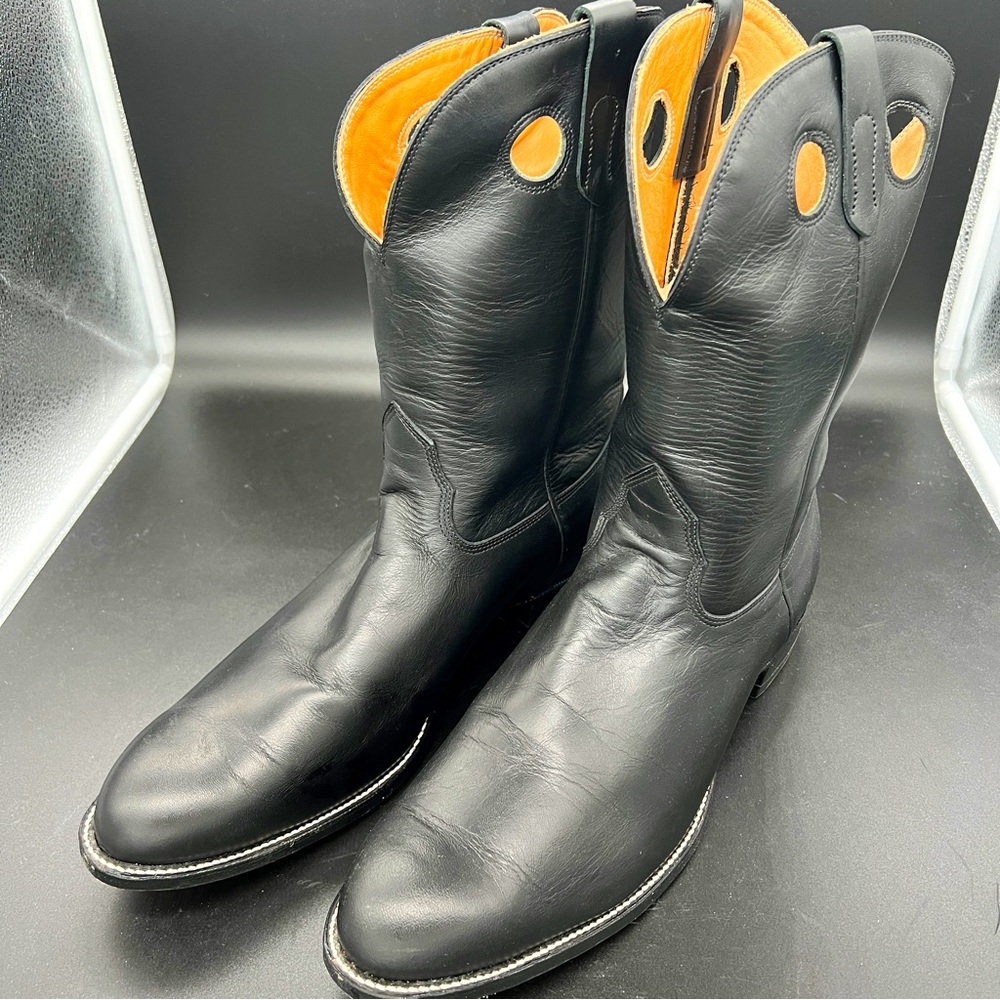 Alberta Boot Company black cowboy boots